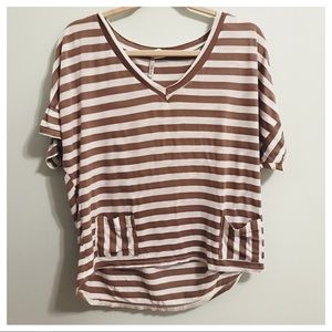 Lilly Lou Tops - Lilly Lou Striped Tee Size Medium Lilly Lou Tops - Lilly Lou Striped Tee Size Medium